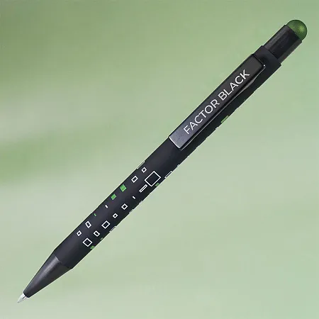 Ручка шариковая FACTOR BLACK со стилусом