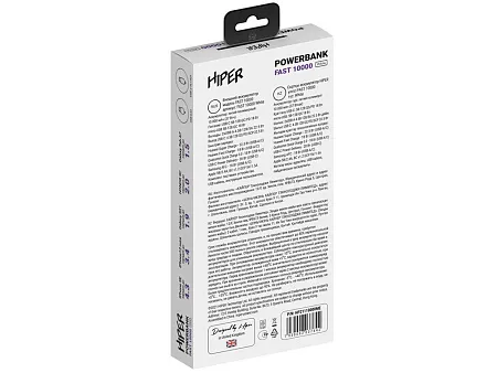 Портативный внешний аккумулятор FAST, 10000 mAh