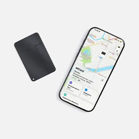 Электронная визитка-трекер MiCard Pro Duo, черная
