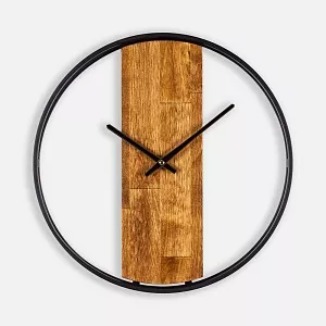 Часы Woodix, черные с коричневым