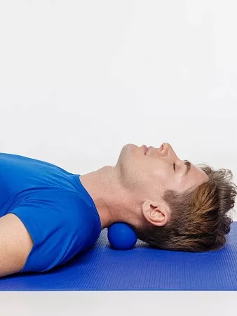 Массажный мяч двойной для MФР Relaxify, синий