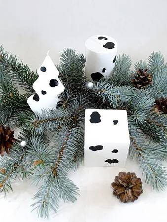 Свеча «Spotted Cow», елка