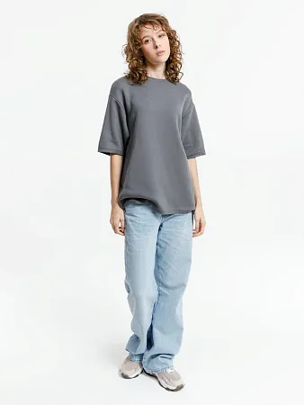 Джемпер с коротким рукавом Siluetti Volumica, серый