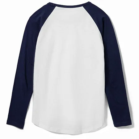 Футболка женская с длинным рукавом Milky LSL, белая с черным