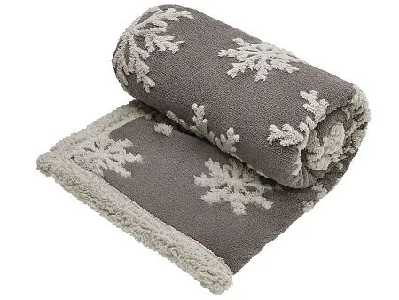 Плед Snowflake новогодний с капюшоном