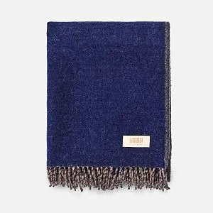 Плед Devika, синий с бежевым