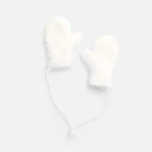 Подвеска на елку «Вьюшка», варежки, белая