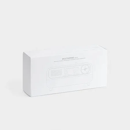 Bluetooth-колонка с беспроводной зарядкой, часами и подсветкой Multiverse, ver.2