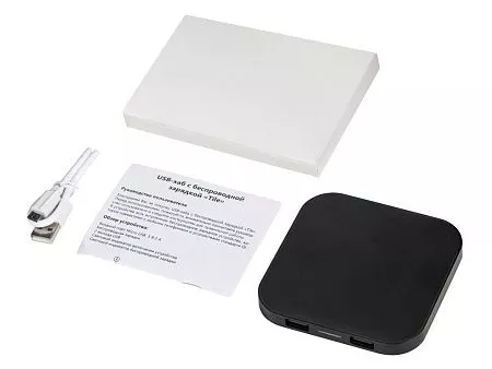 USB-хаб с беспроводной зарядкой Tile, 5 Вт
