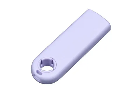 USB-флешка полуовальная 4 Гб с цветным кольцом фиолетовая