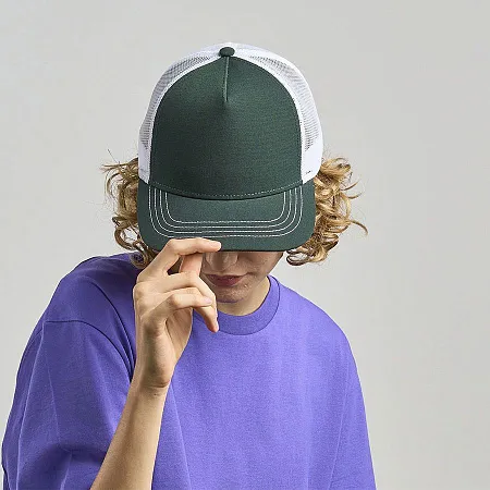 Бейсболка RAPPER CANVAS, 5 клиньев, пластиковая застёжка