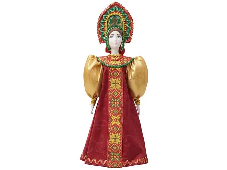 Подарочный набор: кукла фарфоровая, чай Малина с мятой