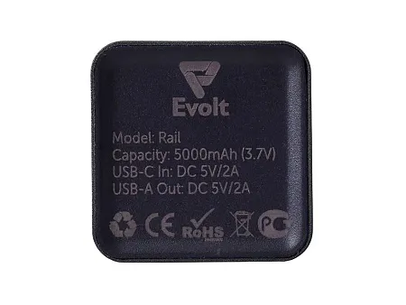 Внешний аккумулятор Rail c дисплеем, 5000 mAh