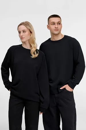 Свитшот унисекс Avenu, черный