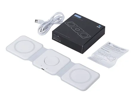 Беспроводное зарядное устройство 3-в-1 Road, 15 Вт