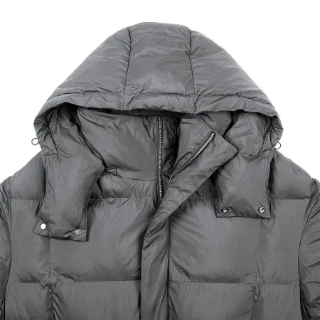 Пуховик унисекс Kapsula, серый