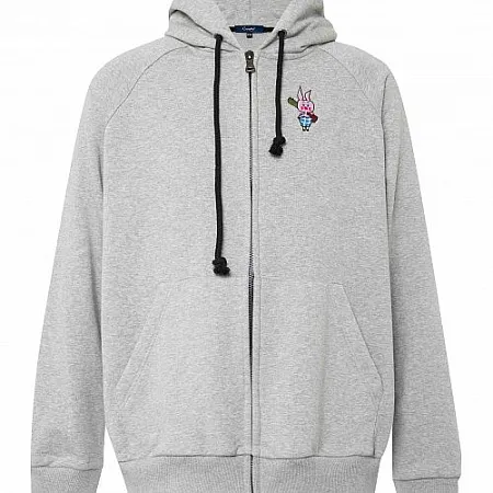 Толстовка на молнии Gourji "Винни-Пух" серая XXL