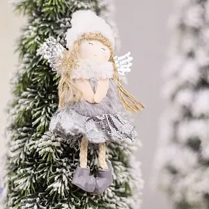 Новогоднее украшение рождественский ангел Свитс,белый