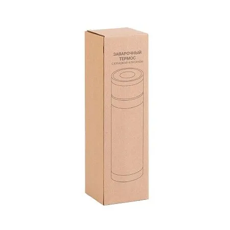 Заварочный термос "Press" 400 мл, серебристый