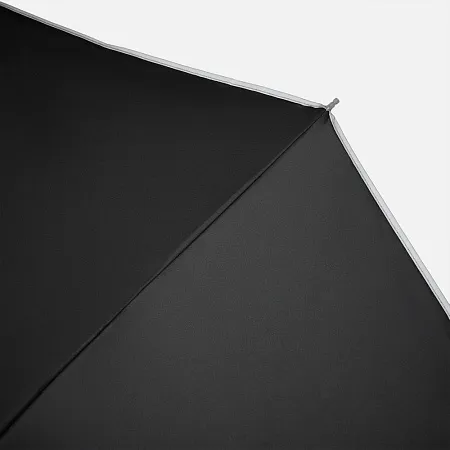 Зонт обратного сложения с ручкой-карабином Foldberry, черный