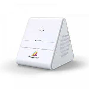 Колонка Dorn с беспроводной зарядкой, белый