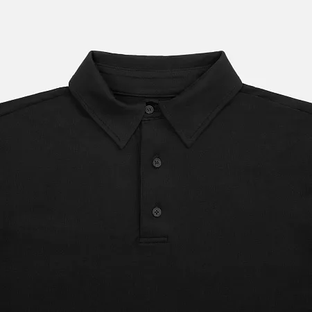 Рубашка поло унисекс Senti, черная