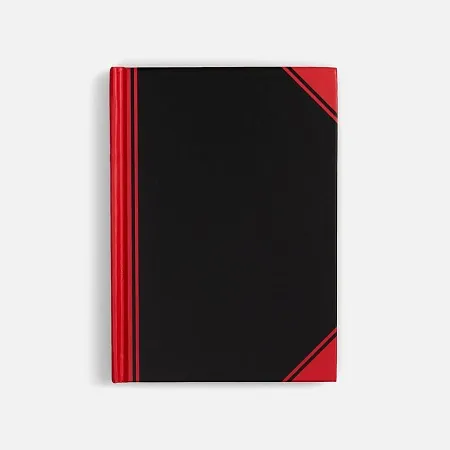 Блокнот Accenti Mini, черный с красным