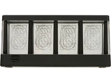 Часы с LED-подсветкой и беспроводной зарядкой Cyber, 10 Вт