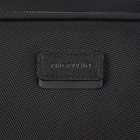 Сумка для ноутбука Santiago с кожаной отделкой, черная