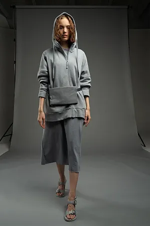 Поясная сумка W2, серая