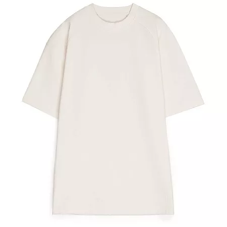 Футболка оверсайз унисекс Sideline, молочно-белая