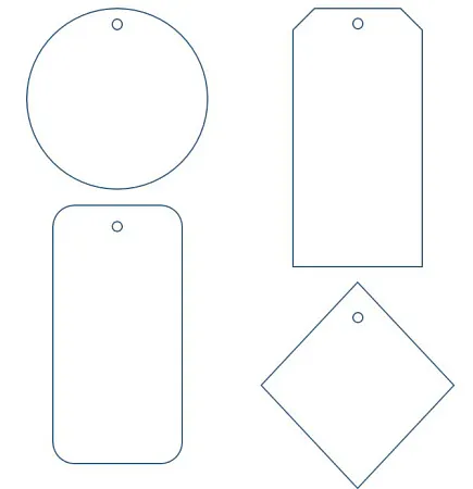 Этикетка картонная на заказ Carta, S