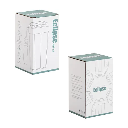 Термостакан "Eclipse_Возьми с собой" 400 мл, покрытие пудра