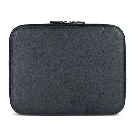 Папка для документов Gourji "Спасская башня" 35х27х3 черная кожа