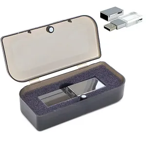 Флешка Moon 16 Гб в футляре, красный