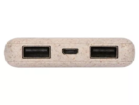 Портативное зарядное устройство Wheatty из пшеничной соломы, 5000 mAh