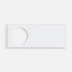 Лейбл из ПВХ с вырезом «Круг», белый