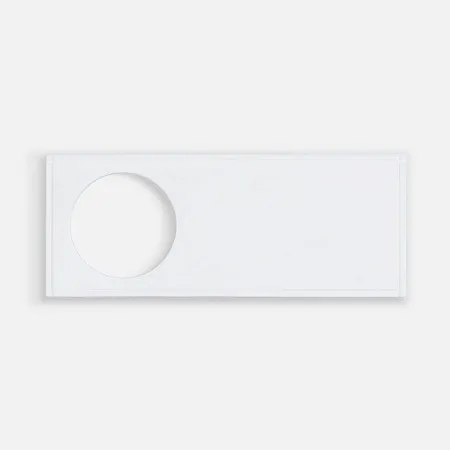 Лейбл из ПВХ с вырезом «Круг», белый