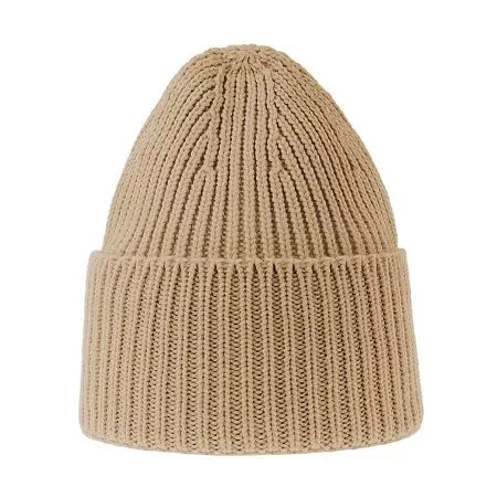 Шапка OAK рельефной вязки, с отворотом, из пряжи Polylana®