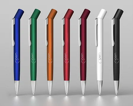 Ручка шариковая "George", оранжевый металлик**#