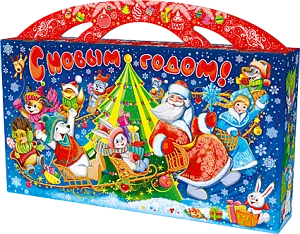 №7 ПОРТФЕЛЬ МАКСИ КАРУСЕЛЬ 1500 грамм новогодний подарок классический