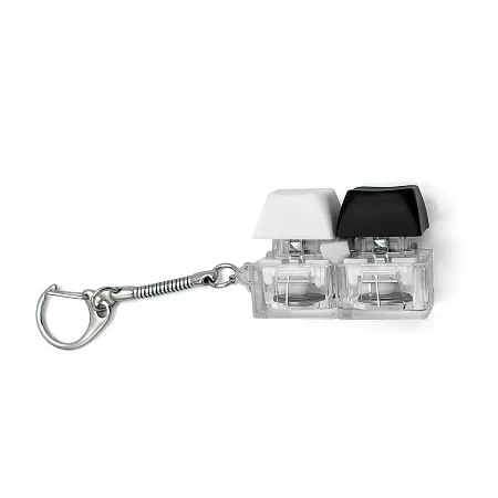 Брелок KeyDuo с LED подсветкой (фонарик), чёрно-белый
