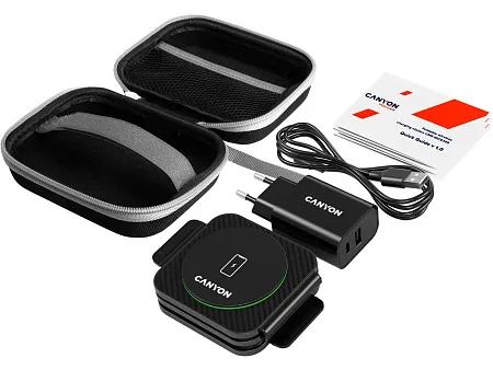 Беспроводное зарядное устройство 3-в-1 WS-305, 15 Вт