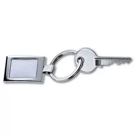 Квадратный металлический брелок для ключей