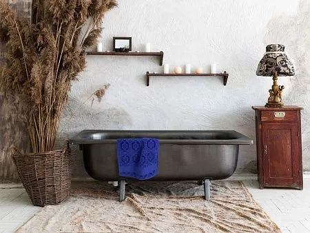 Полотенце Velin, большое, синее