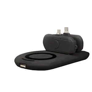 Система внешних аккумуляторов HandsFree с беспроводной зарядкой, 5000 мАч + 2x1000 мАч