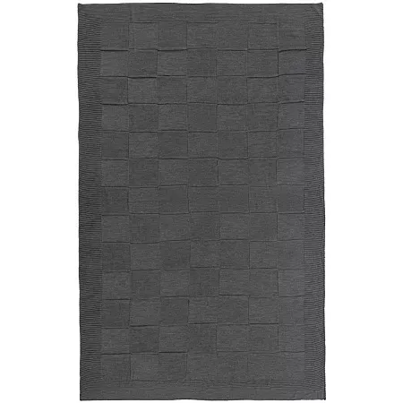 Плед Chess Queen, синий меланж