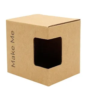 Коробка глянцевая для кружки Make me, белая