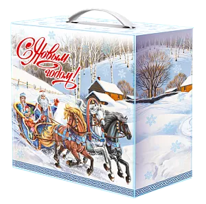 №7 ТРОЙКА ЛОШАДЕЙ 1500 грамм новогодний подарок классический