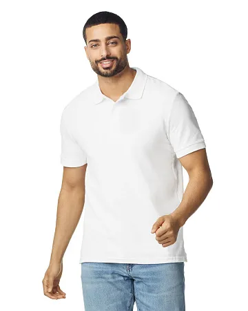 Футболка поло PREMIUM COTTON ADULT DOUBLE PIQUE, БЕЛЫЙ S